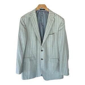 Gray Striped Men's Blazer